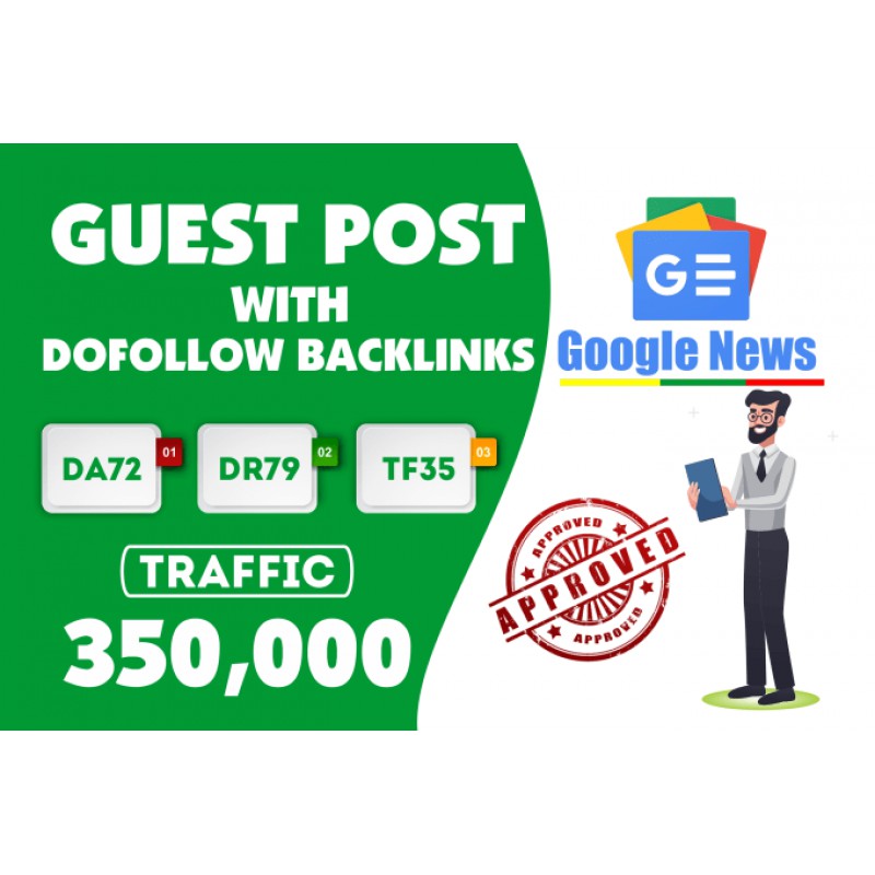 Guest post on da 72 google news site dofollow backlink